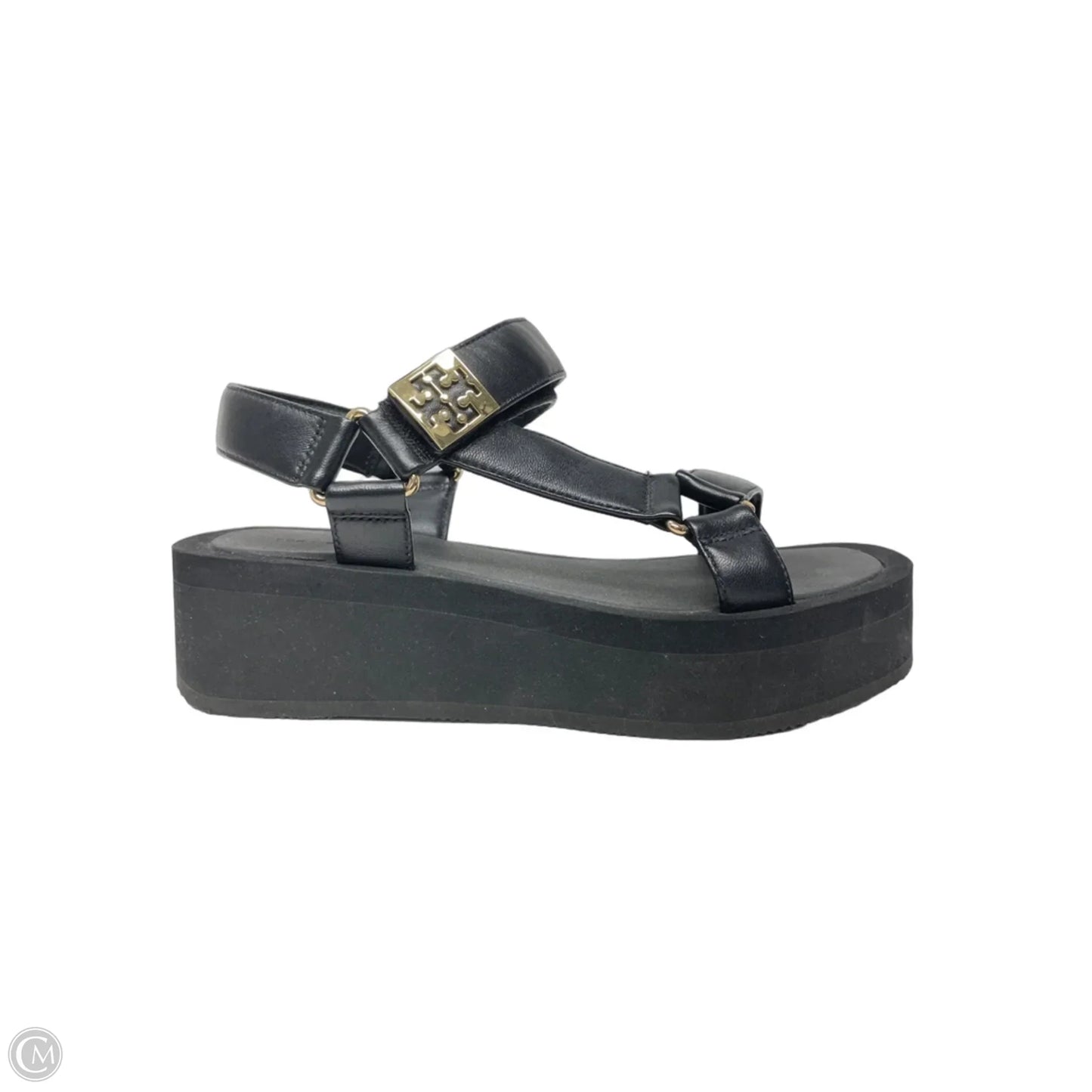 Sandals Designer By Tory Burch In Black, Size: 8