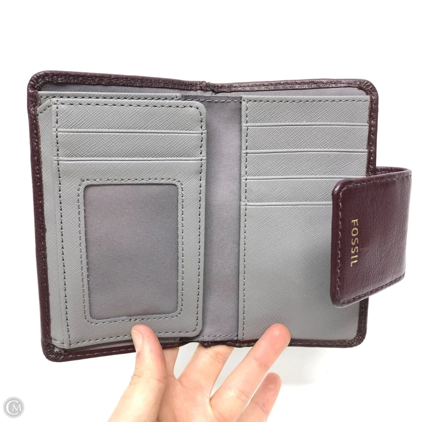Wallet Leather By Fossil, Size: Small