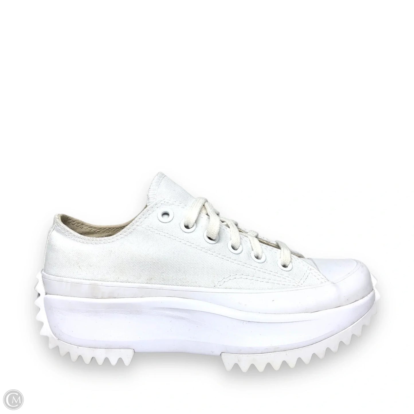 Shoes Sneakers Platform By Converse In Tan & White, Size: 6