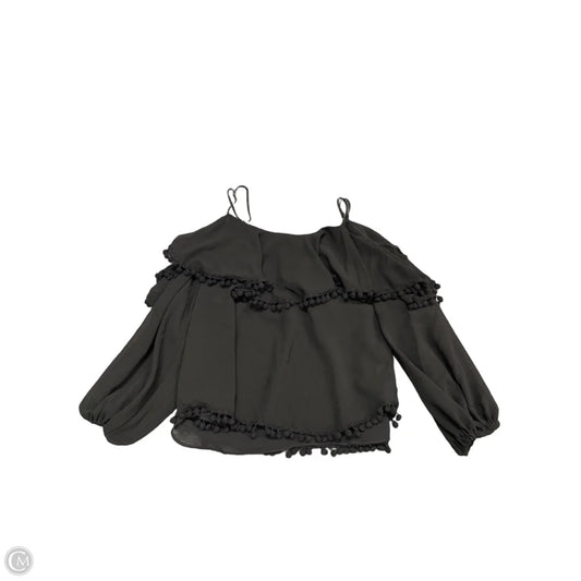 Top 3/4 Sleeve Designer By Misa In Black, Size: S