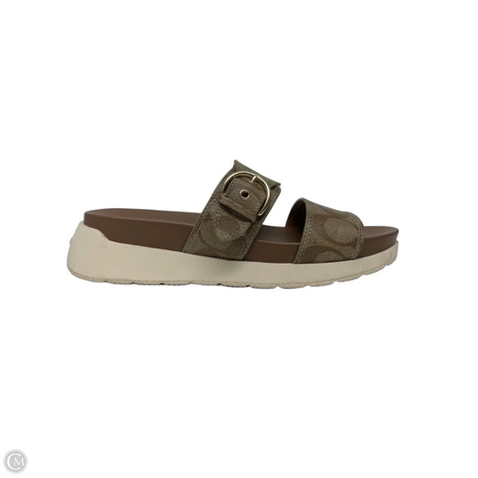 Shoes Designer By Coach In Brown, Size: 7