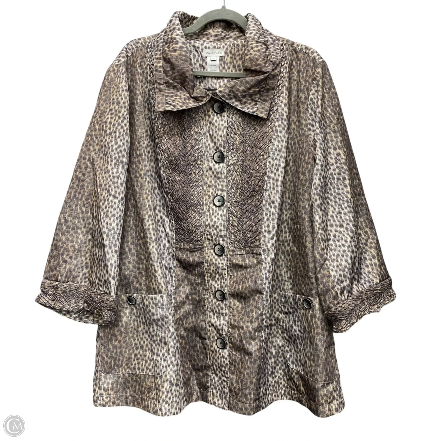 Jacket Other By Multiples In Animal Print, Size: 2x
