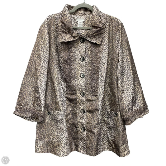 Jacket Other By Multiples In Animal Print, Size: 2x