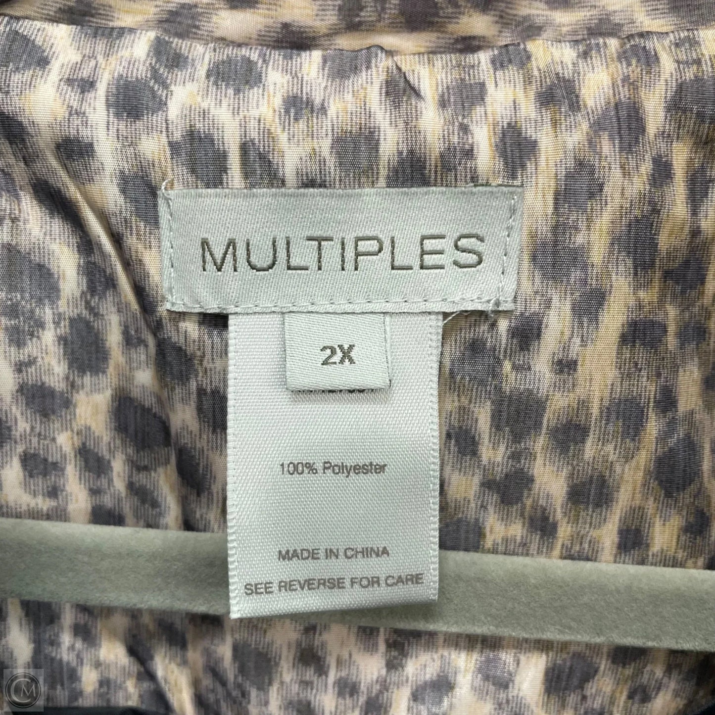 Jacket Other By Multiples In Animal Print, Size: 2x