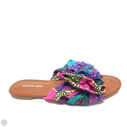 Sandals Flats By Gianni Bini In Multi-colored, Size: 8