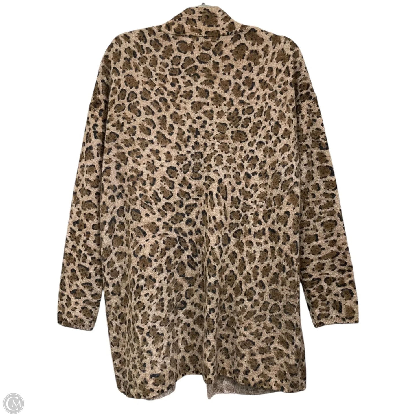 Sweater Cardigan Cashmere By Magaschoni In Leopard Print, Size: M