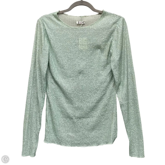 Top Long Sleeve By Free People In Green, Size: S