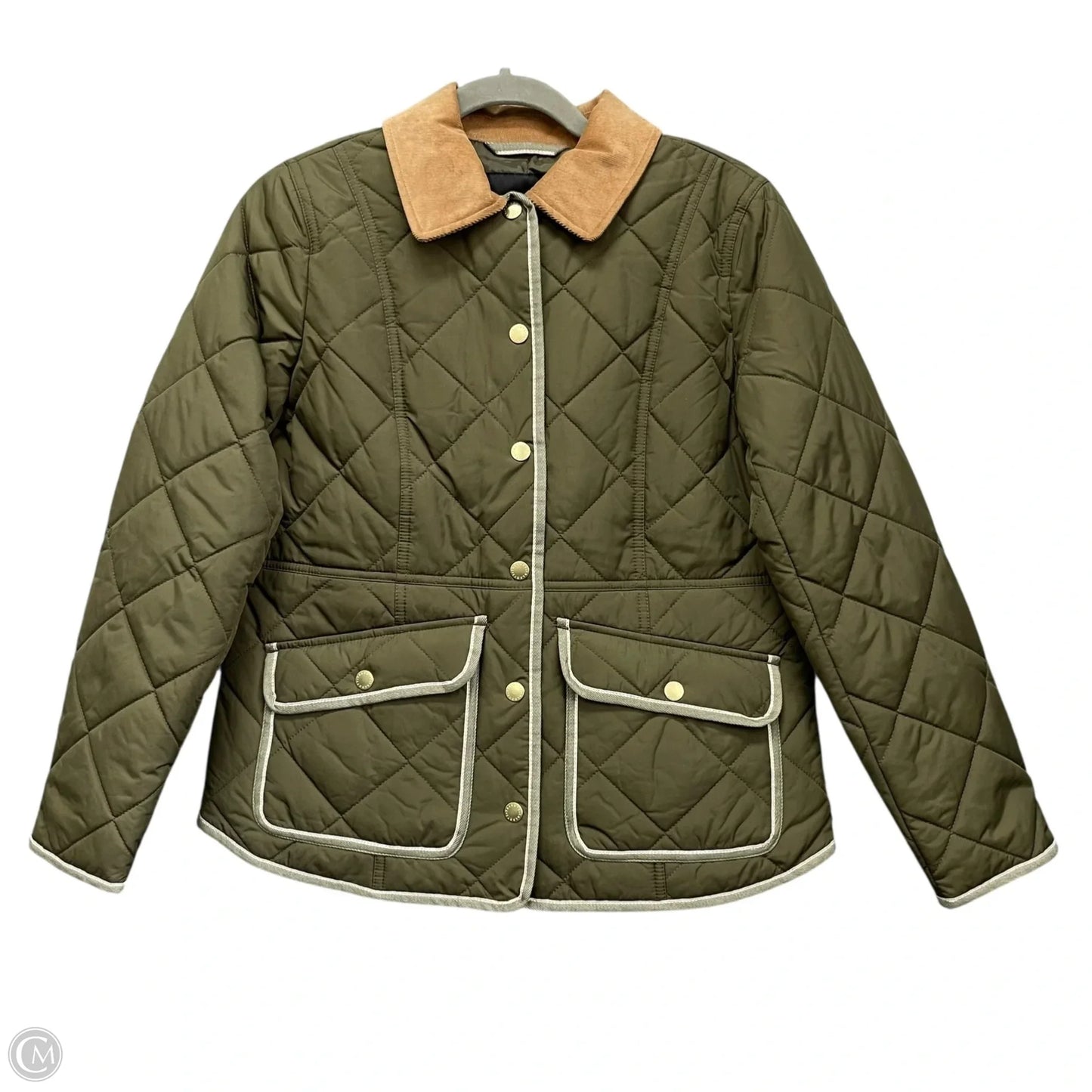 Jacket Puffer & Quilted By Talbots In Green, Size: Sp