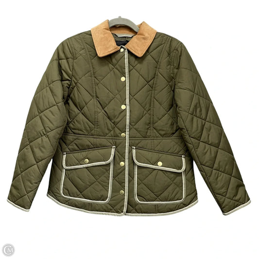 Jacket Puffer & Quilted By Talbots In Green, Size: Sp