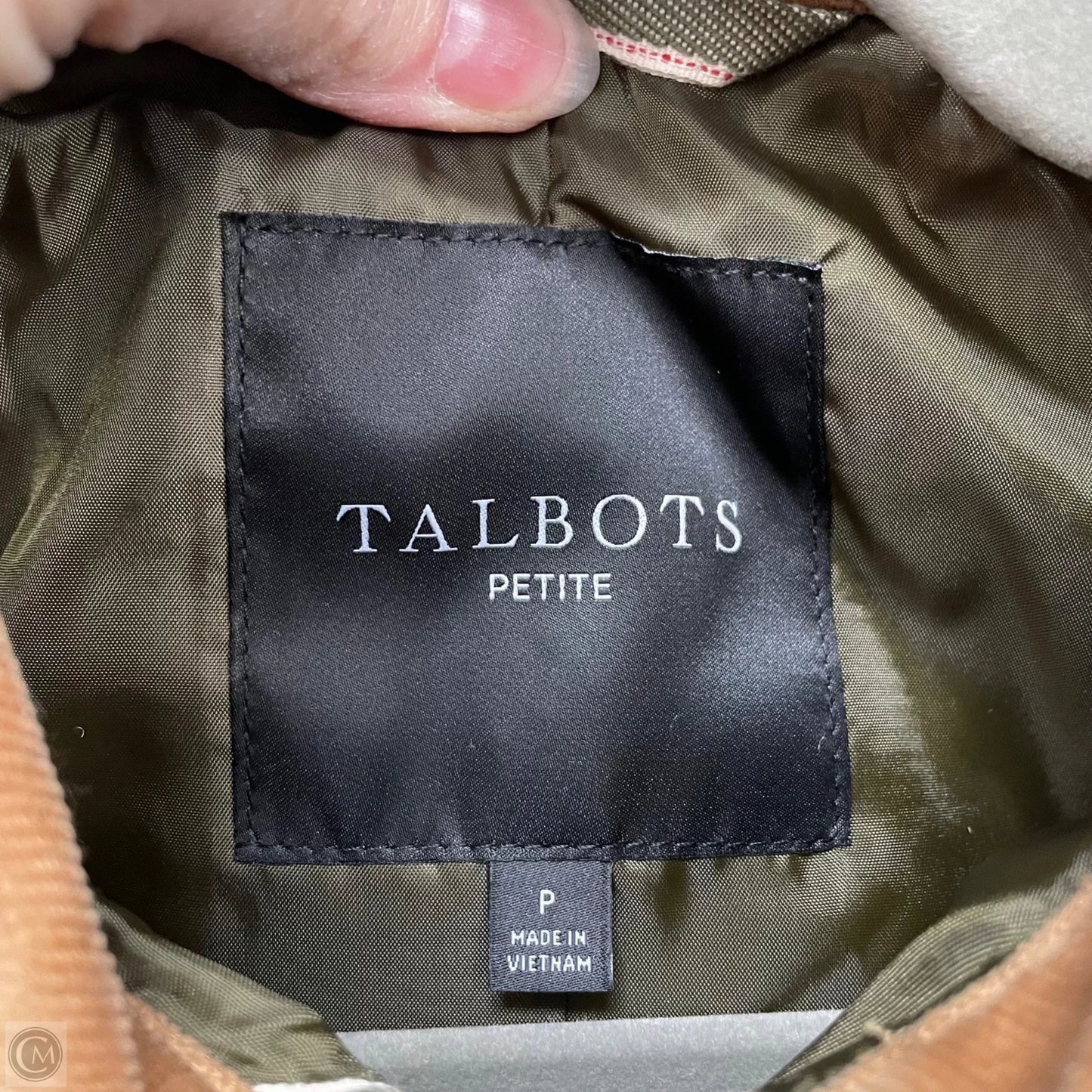 Jacket Puffer & Quilted By Talbots In Green, Size: Sp