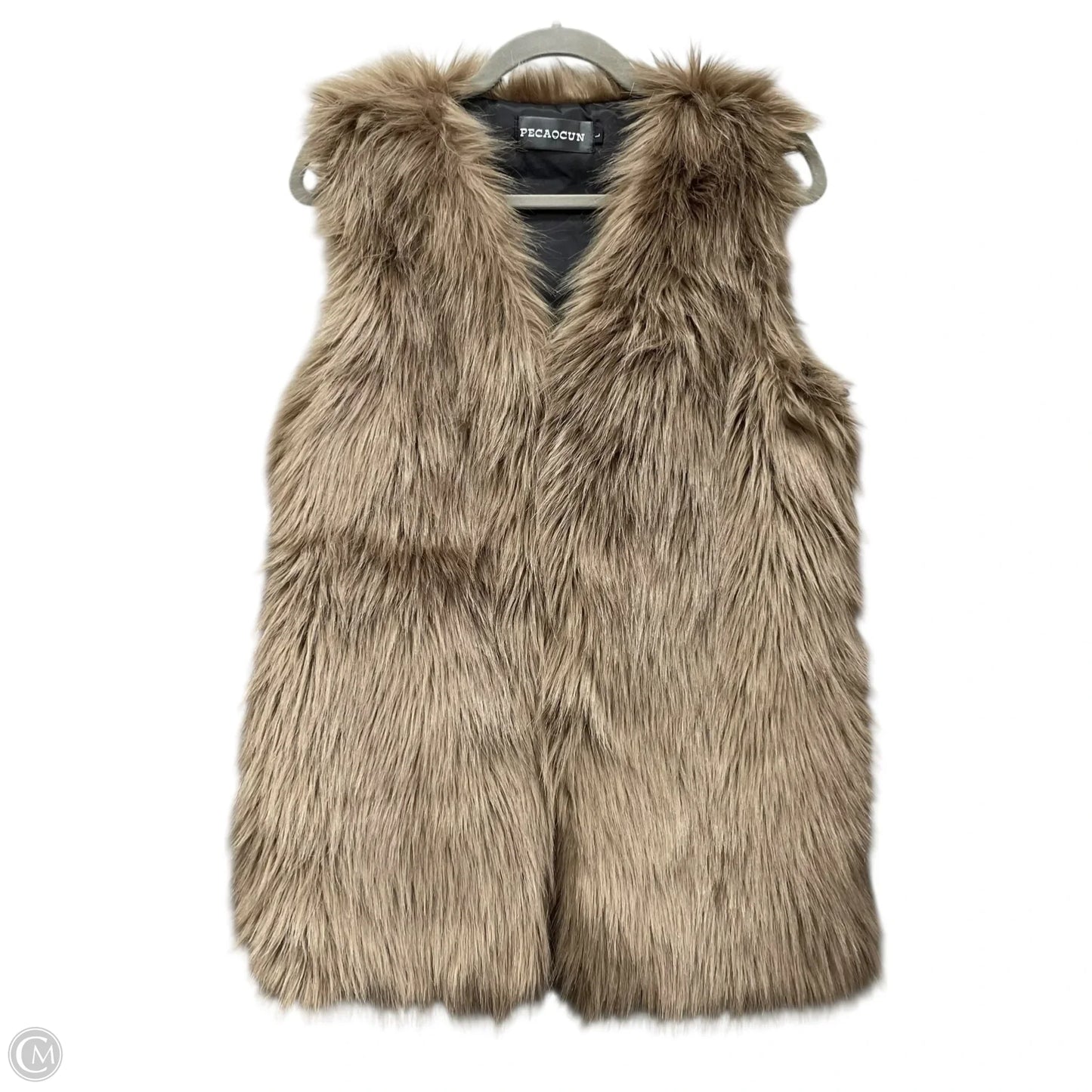 Vest Faux Fur & Sherpa By Cmc In Brown, Size: L