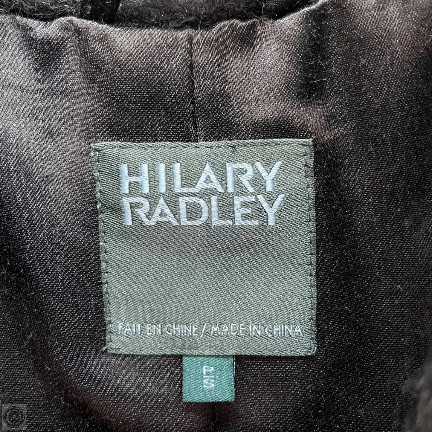 Coat Wool By Hilary Radley In Black, Size: Sp