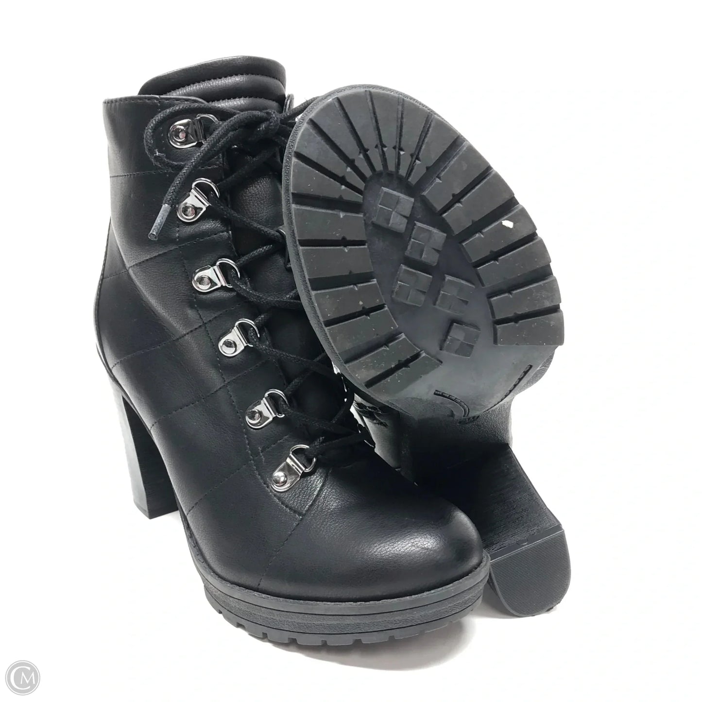 Boots Ankle Heels By Gianni Bini In Black, Size: 7.5