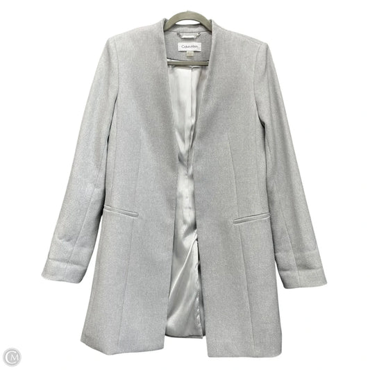Blazer By Calvin Klein In Grey, Size: 6
