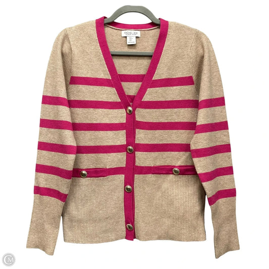 Cardigan By Rachel Zoe In Pink & Tan, Size: S