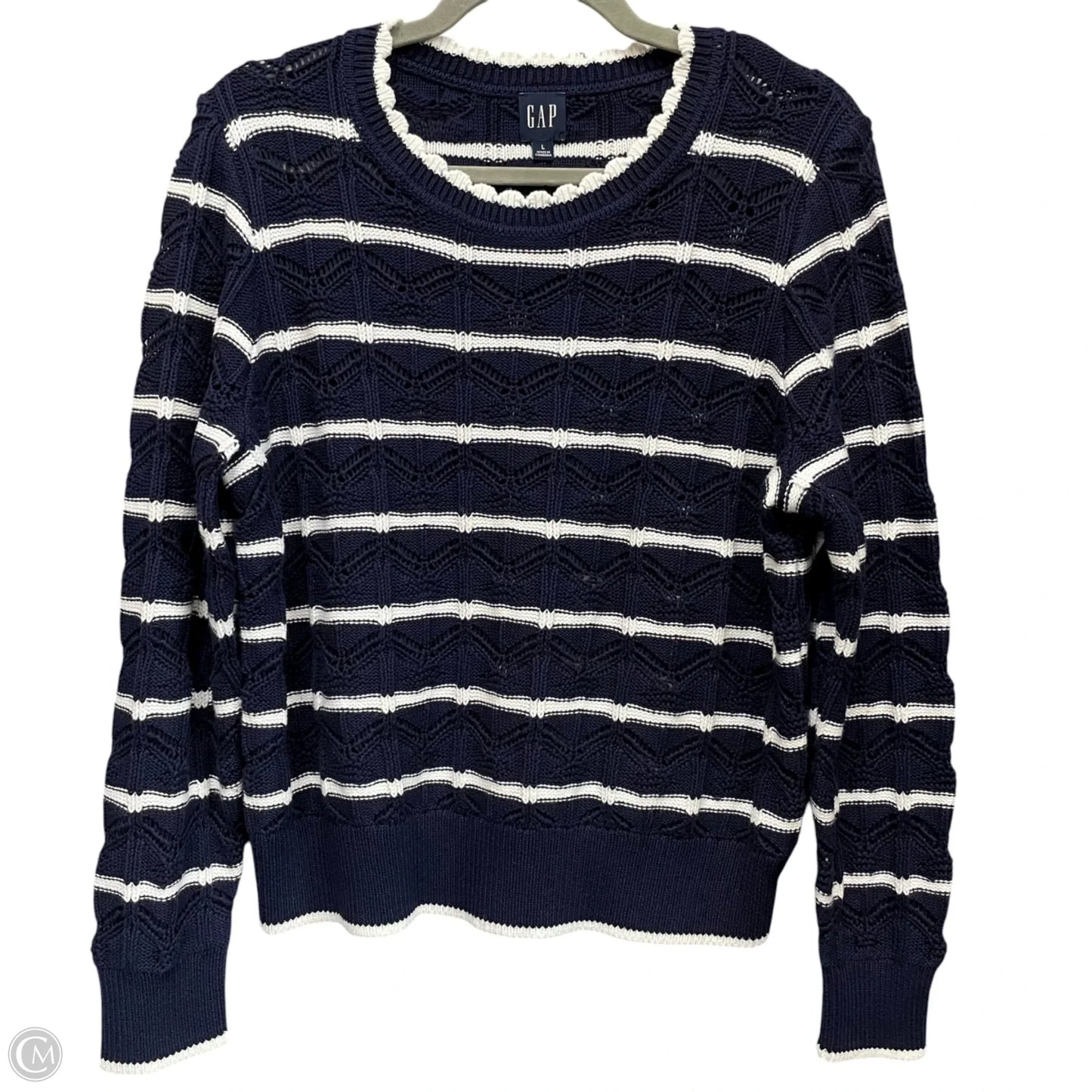 Sweater By Gap In Navy, Size: L