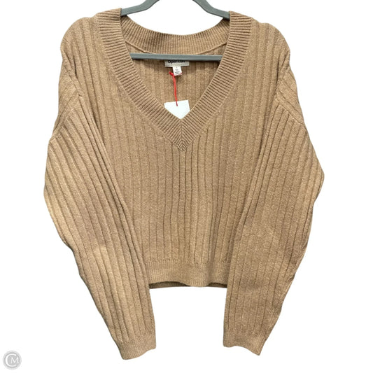 Sweater By Open Edit In Tan, Size: S