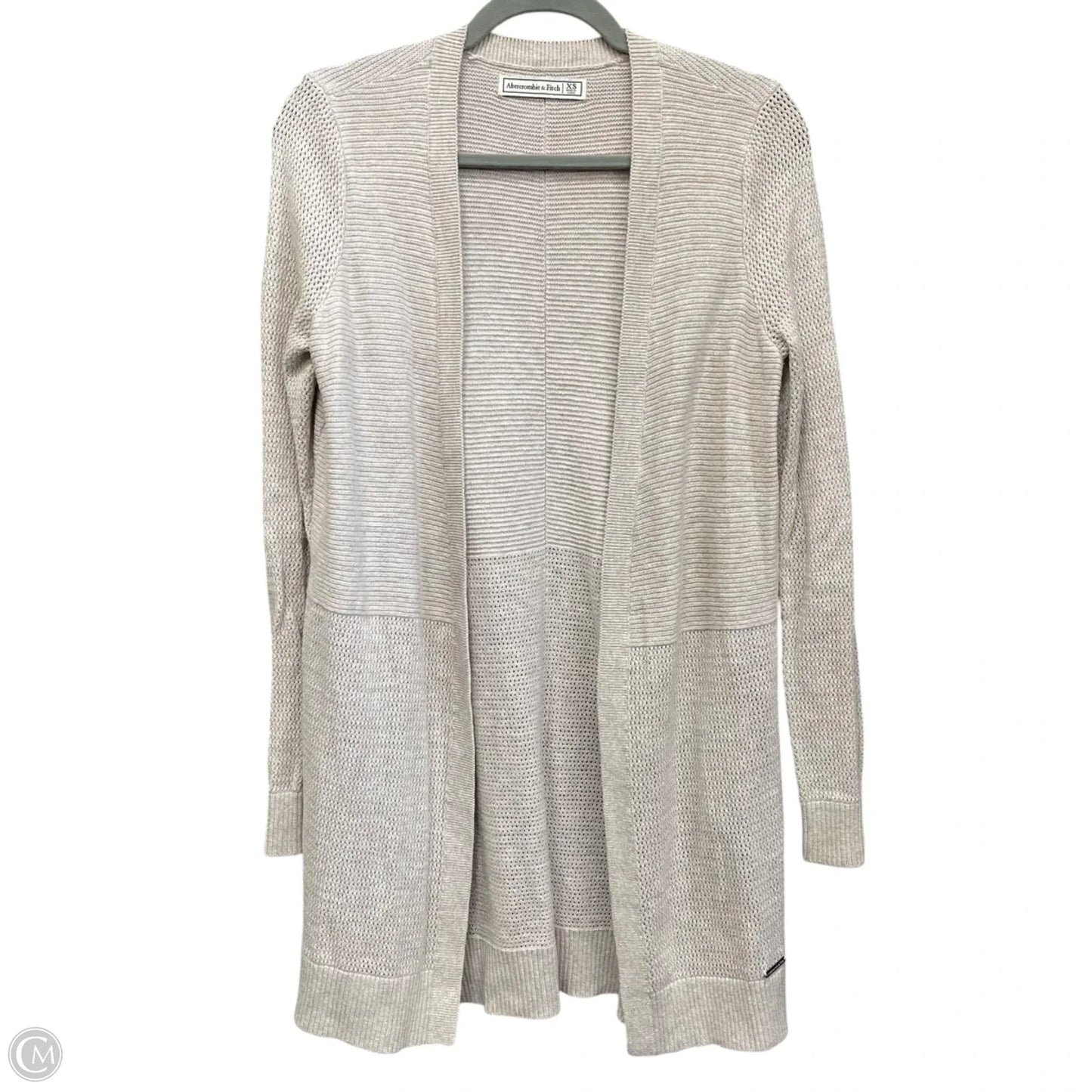 Sweater Cardigan By Abercrombie And Fitch In Beige, Size: Xs