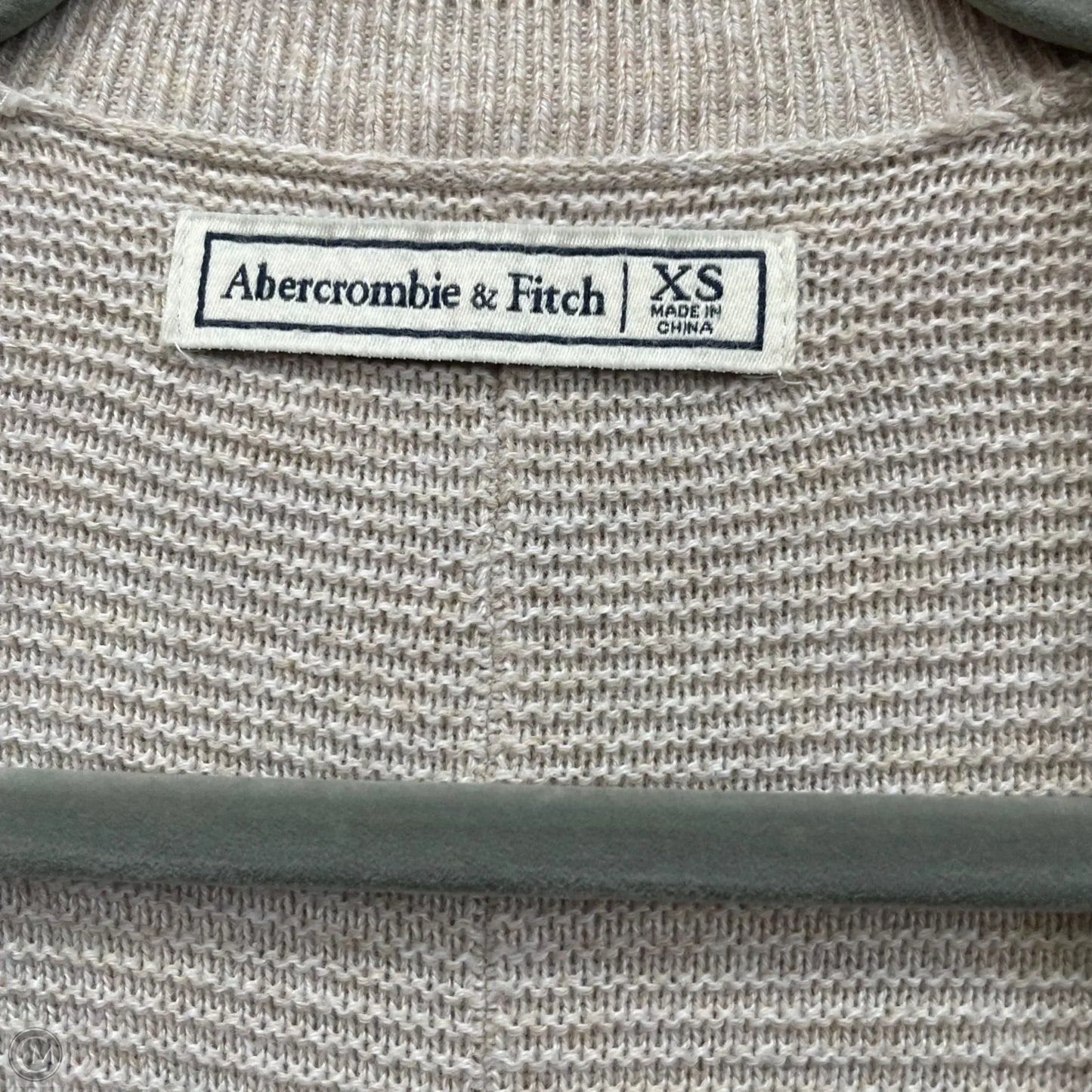 Sweater Cardigan By Abercrombie And Fitch In Beige, Size: Xs