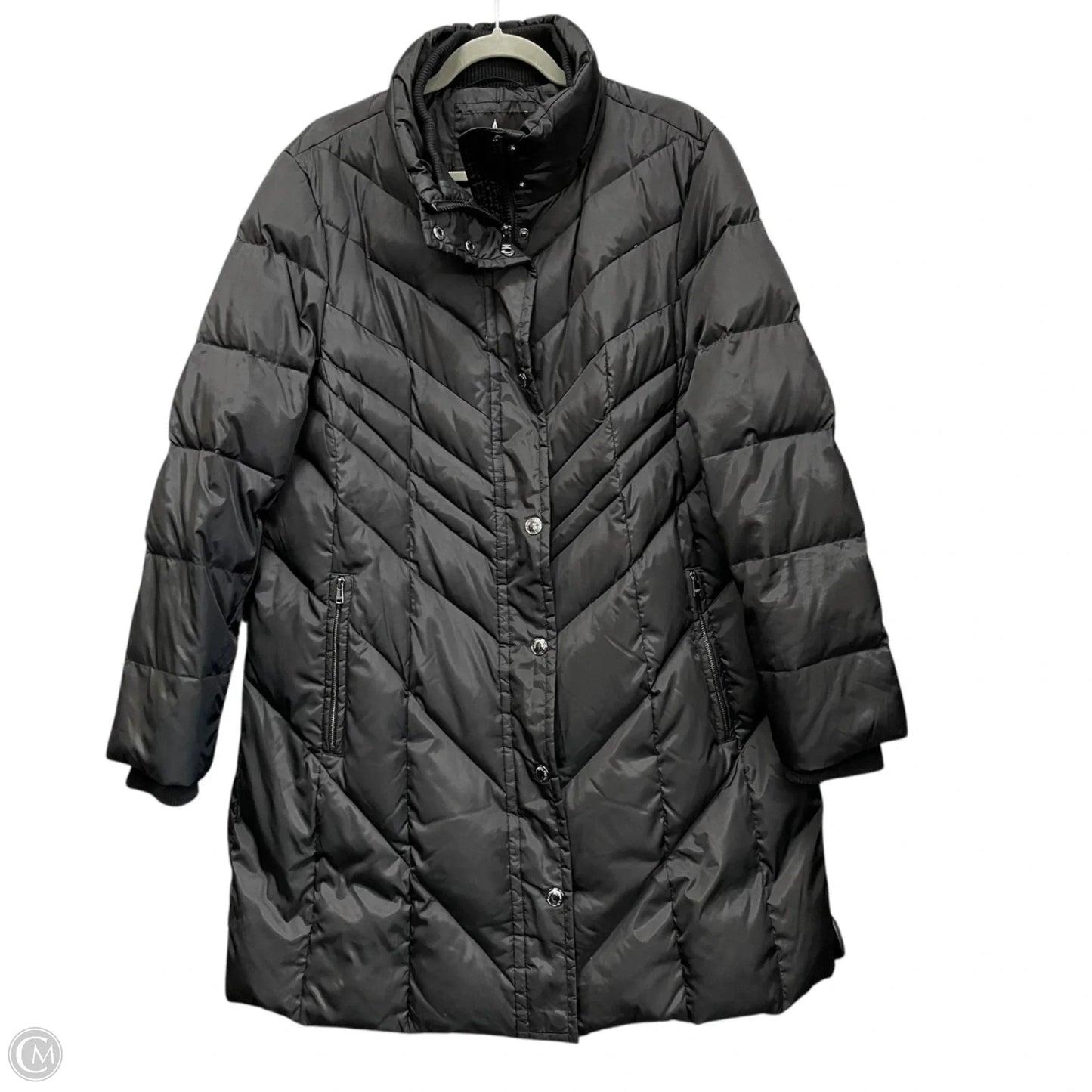 Coat Puffer & Quilted By London Fog In Black, Size: Xl