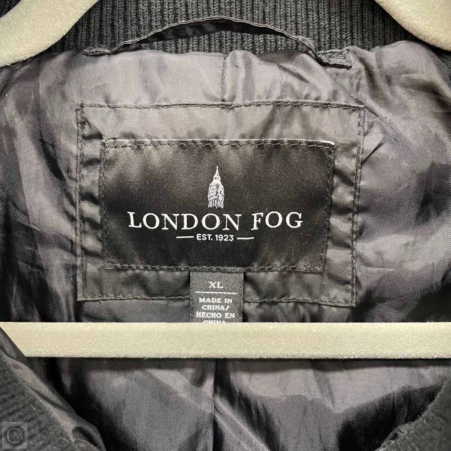 Coat Puffer & Quilted By London Fog In Black, Size: Xl