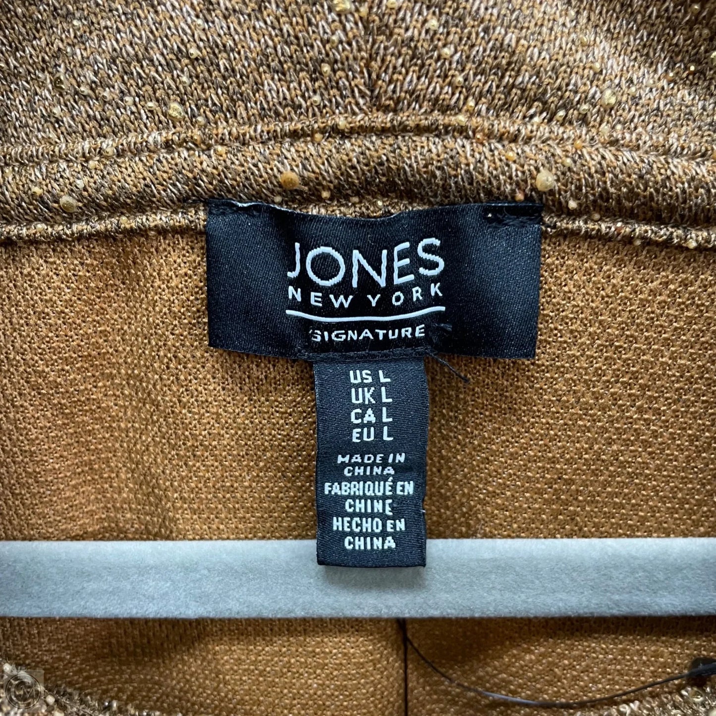 Sweater By Jones New York In Brown, Size: L