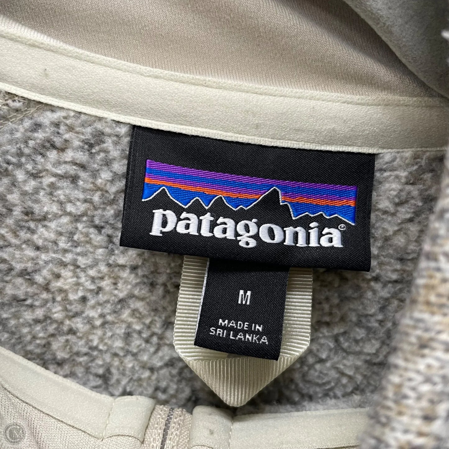 Jacket Fleece By Patagonia In Beige, Size: M