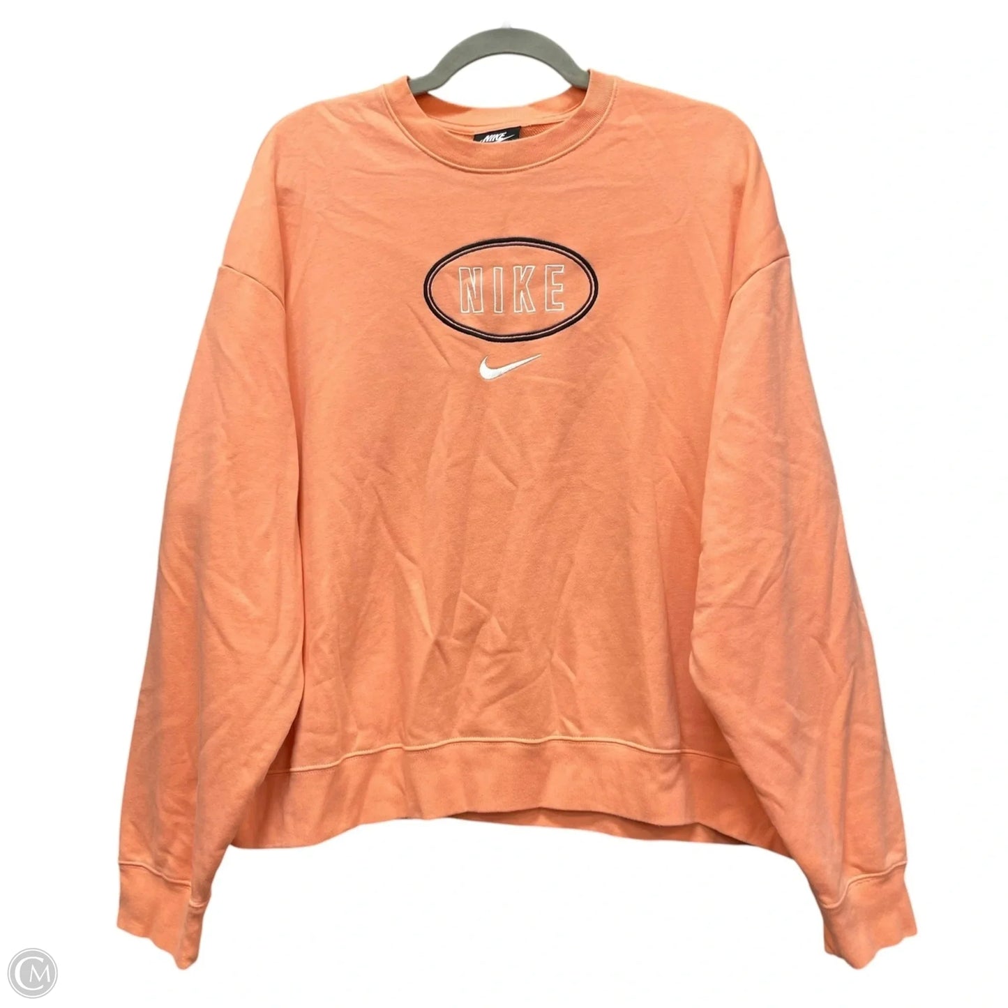 Sweatshirt Crewneck By Nike In Coral, Size: Xl