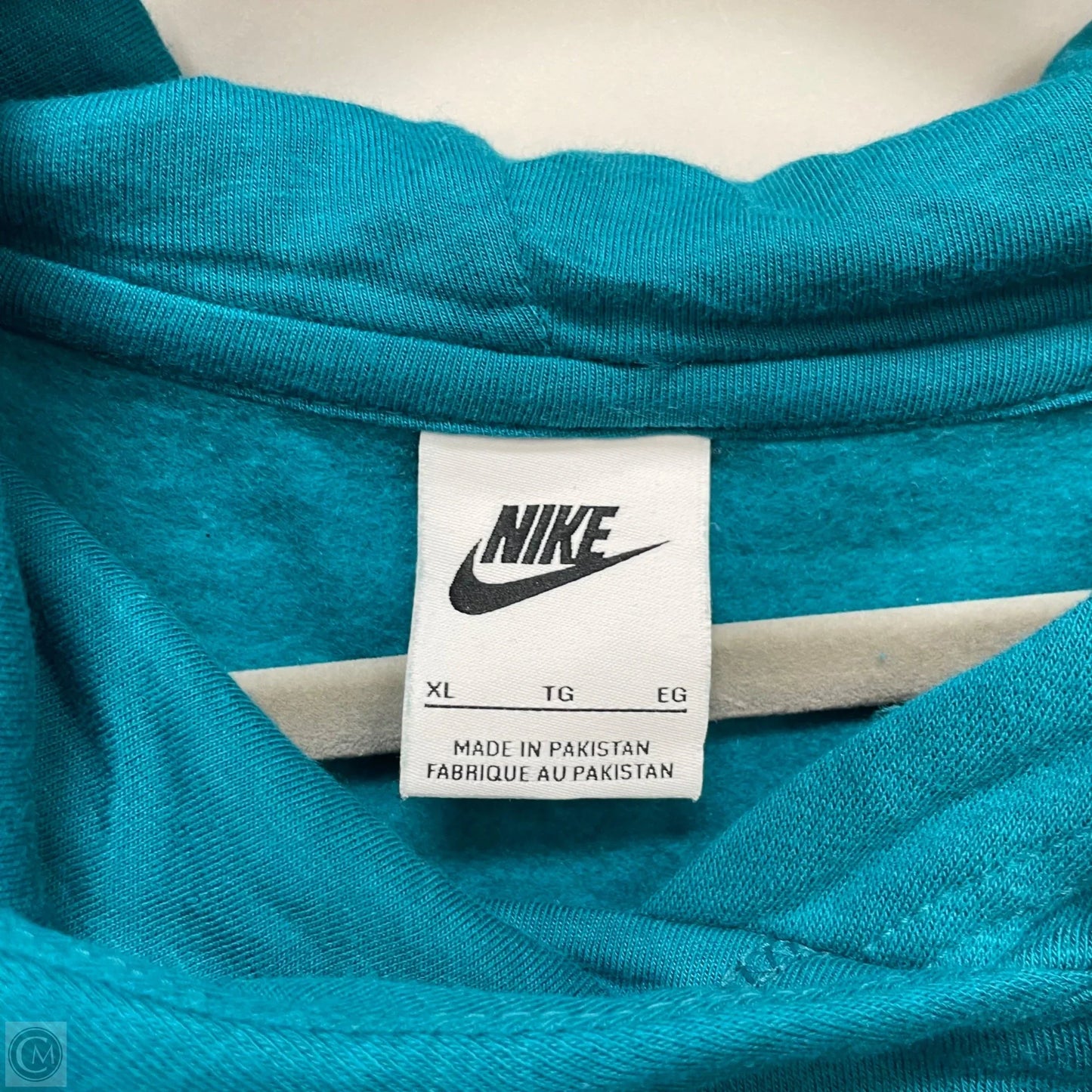 Sweatshirt Hoodie By Nike In Green & Purple, Size: Xl