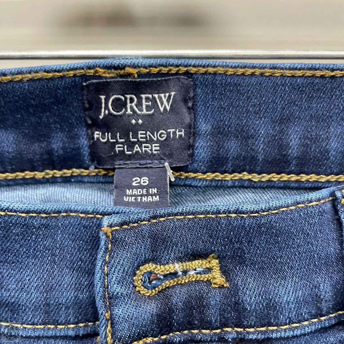 Jeans Flared By J. Crew In Blue Denim, Size: 2