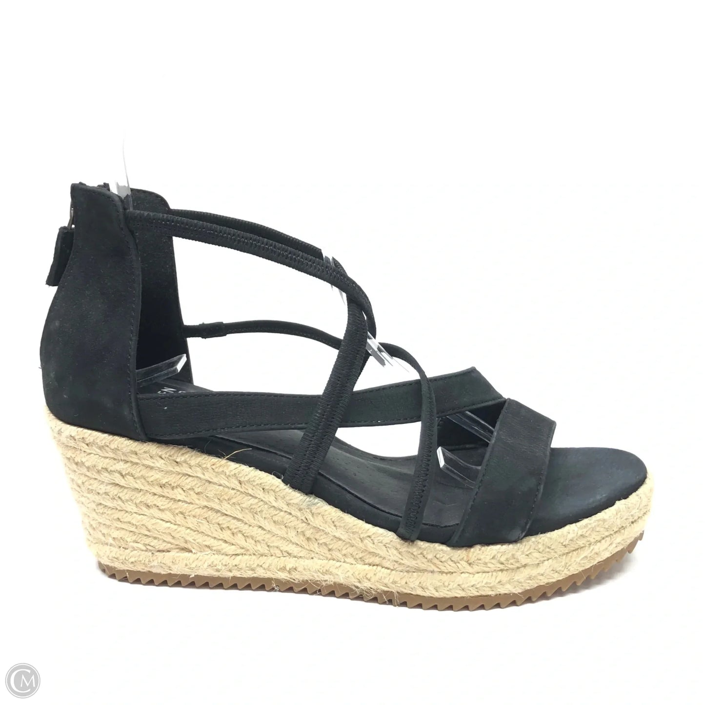 Sandals Heels Wedge By Eileen Fisher In Black, Size: 7.5