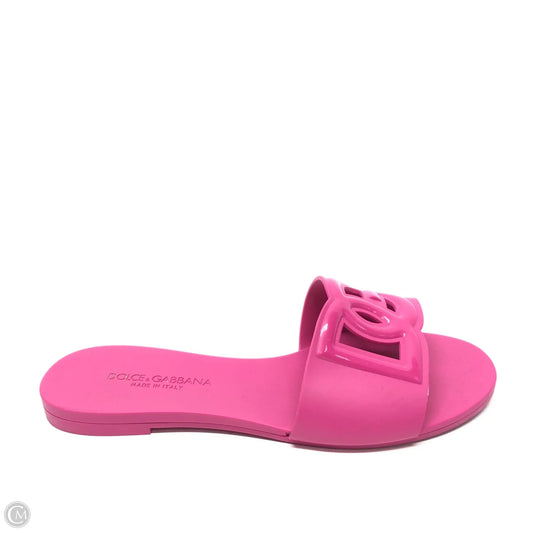 Shoes Luxury Designer By Dolce And Gabbana In Pink, Size: 6.5