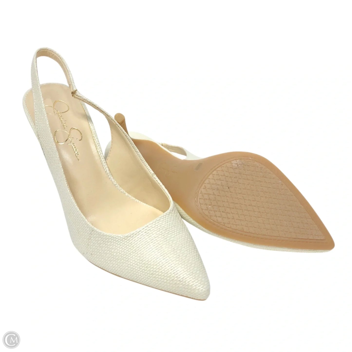 Shoes Heels Stiletto By Jessica Simpson In Beige, Size: 10