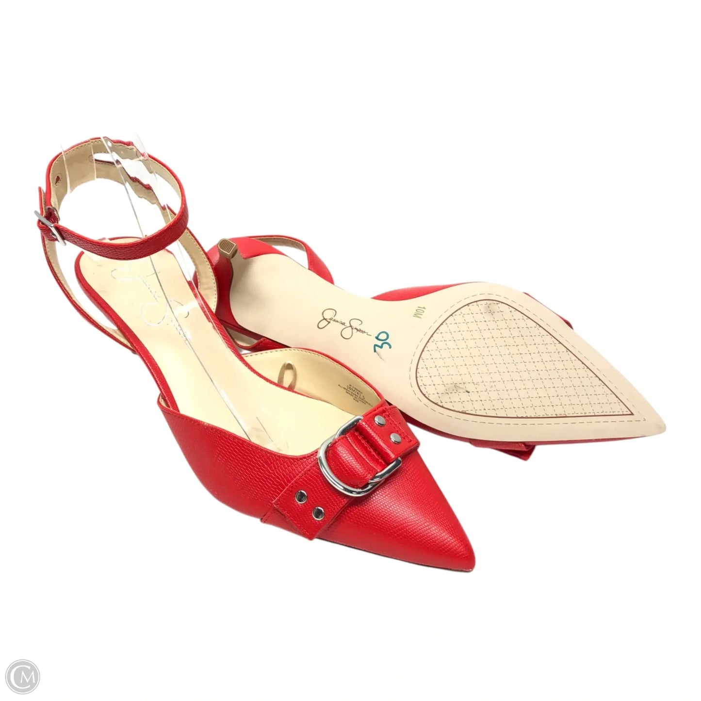 Shoes Heels Kitten By Jessica Simpson In Red, Size: 10