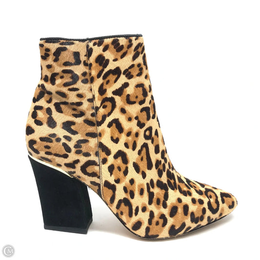 Boots Ankle Heels By Antonio Melani In Leopard Print, Size: 8