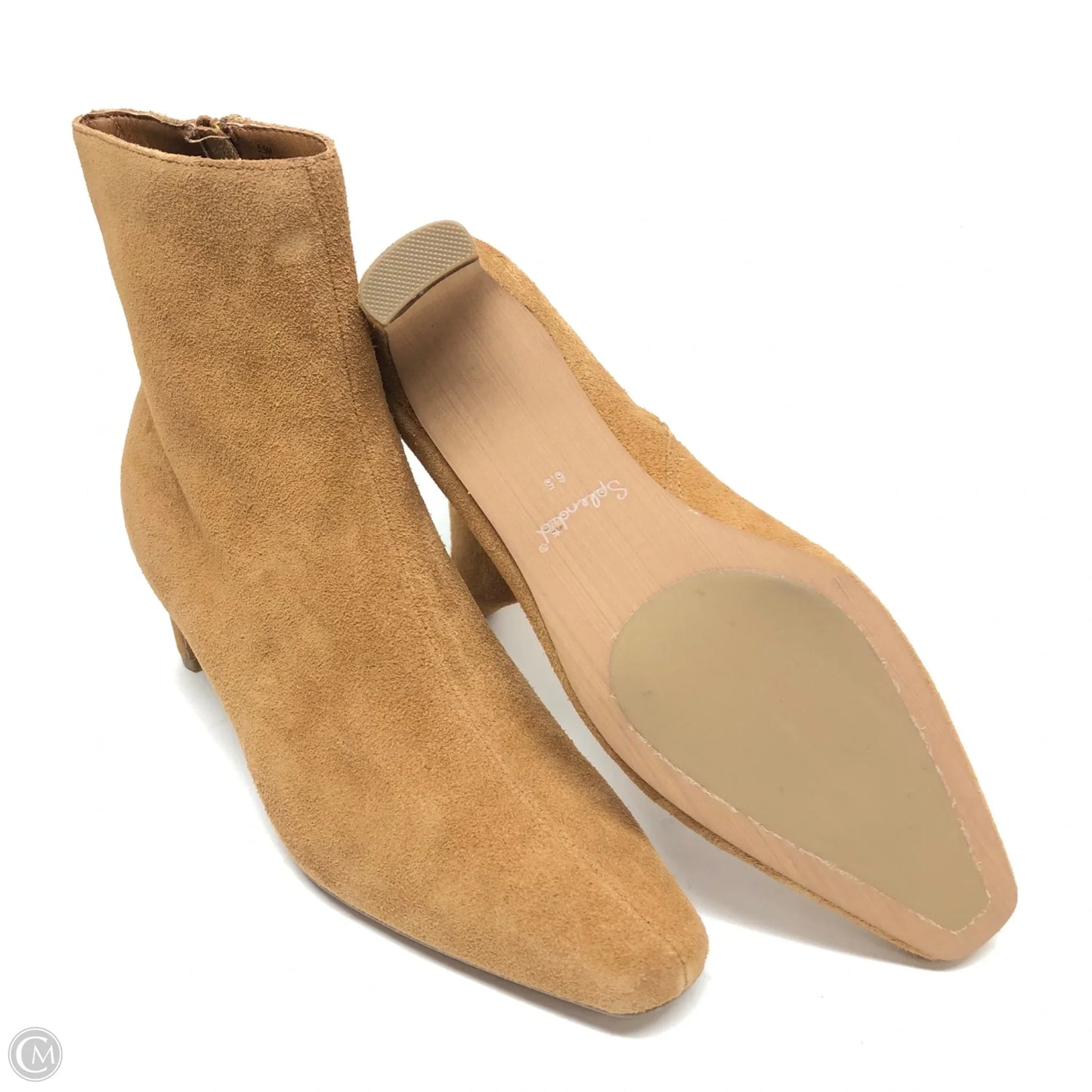 Boots Ankle Heels By Splendid In Tan, Size: 6.5