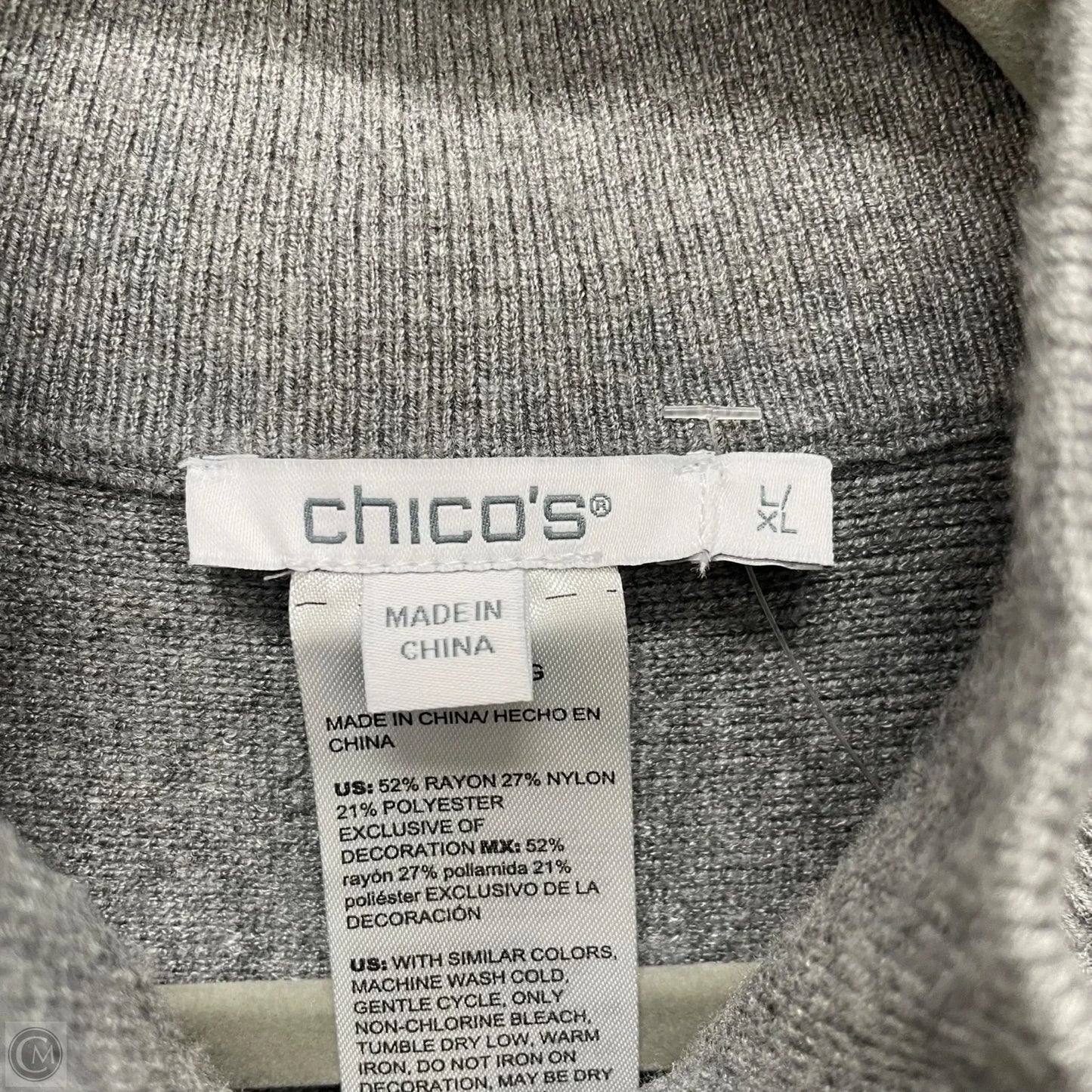 Shawl By Chicos In Grey, Size: L
