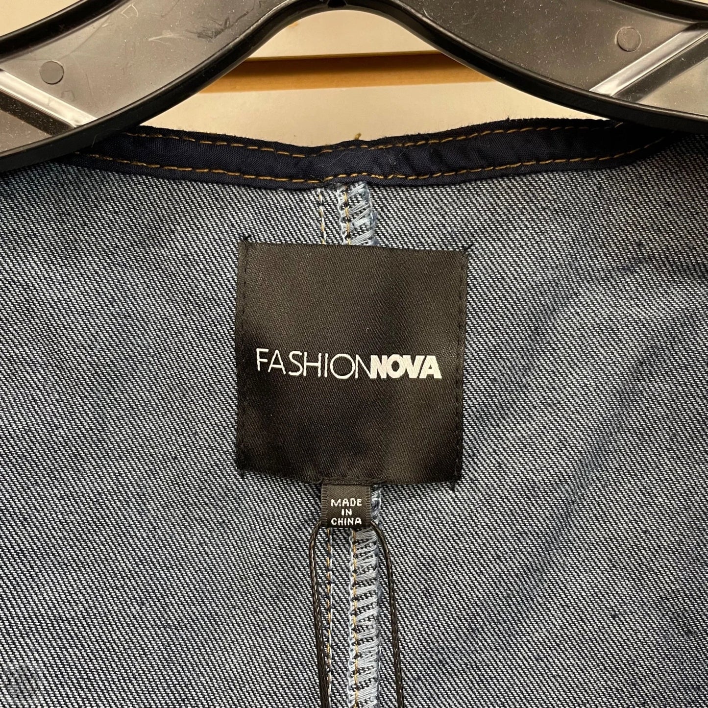 Vest Other By Fashion Nova In Blue & Brown, Size: L