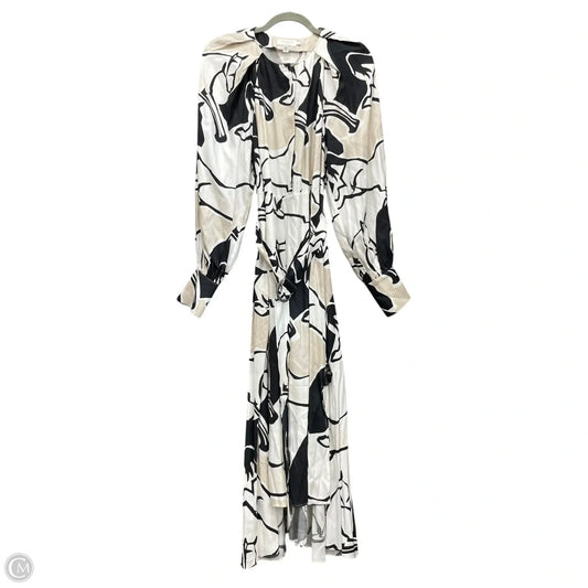 Dress Casual Midi By Ted Baker In Black & Tan, Size: S