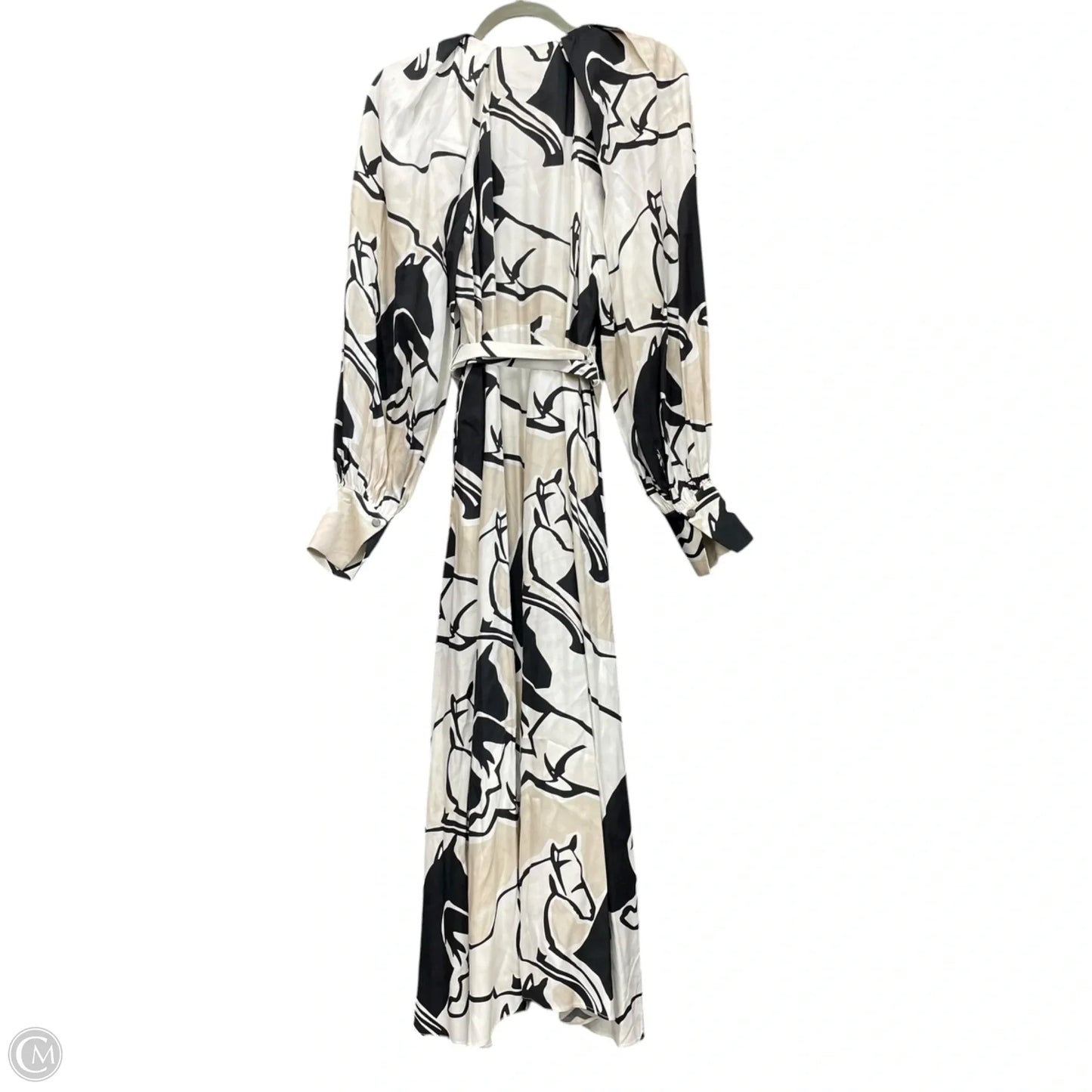 Dress Casual Midi By Ted Baker In Black & Tan, Size: S