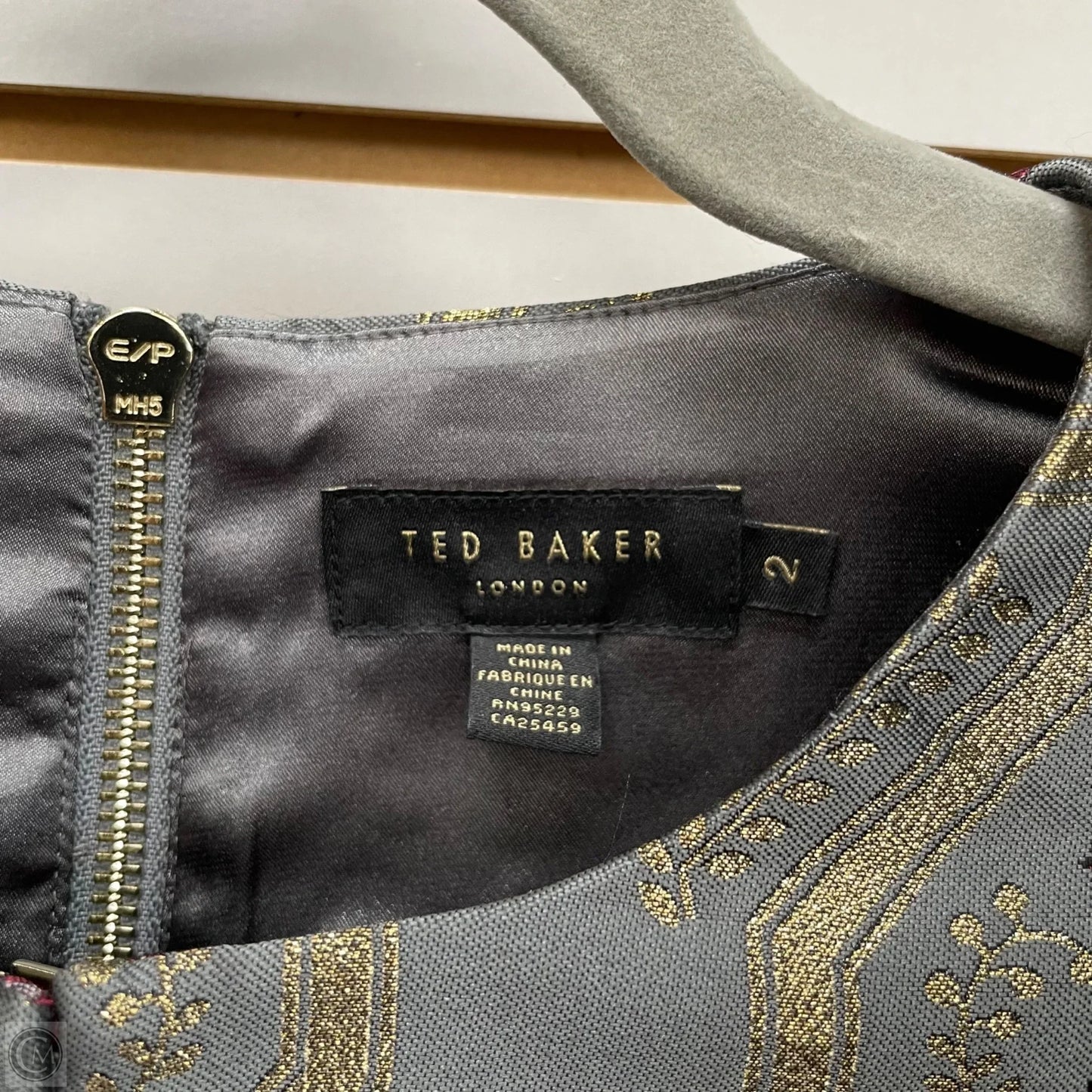 Dress Casual Short By Ted Baker In Grey, Size: S