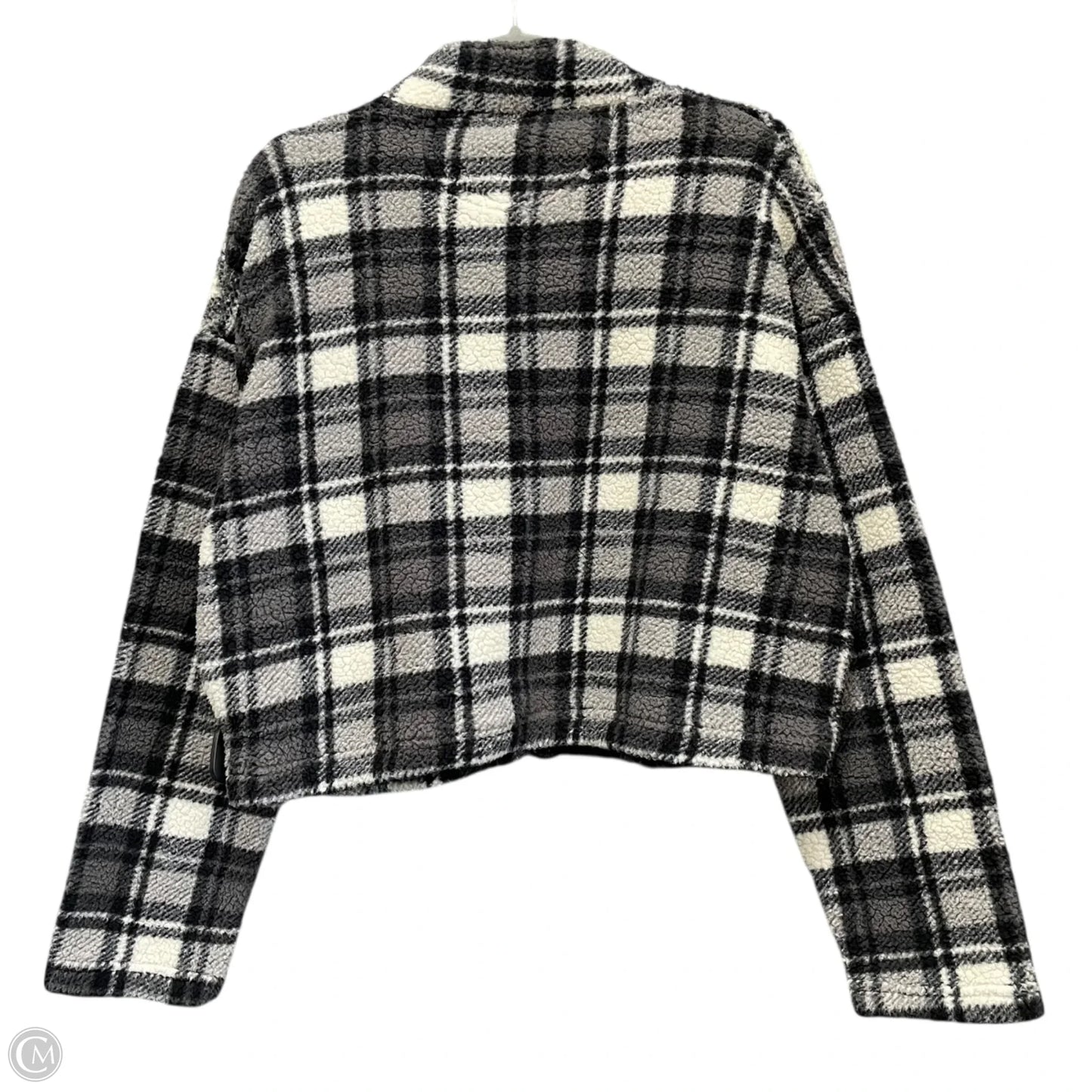 Top Long Sleeve By Love Tree In Plaid Pattern, Size: M