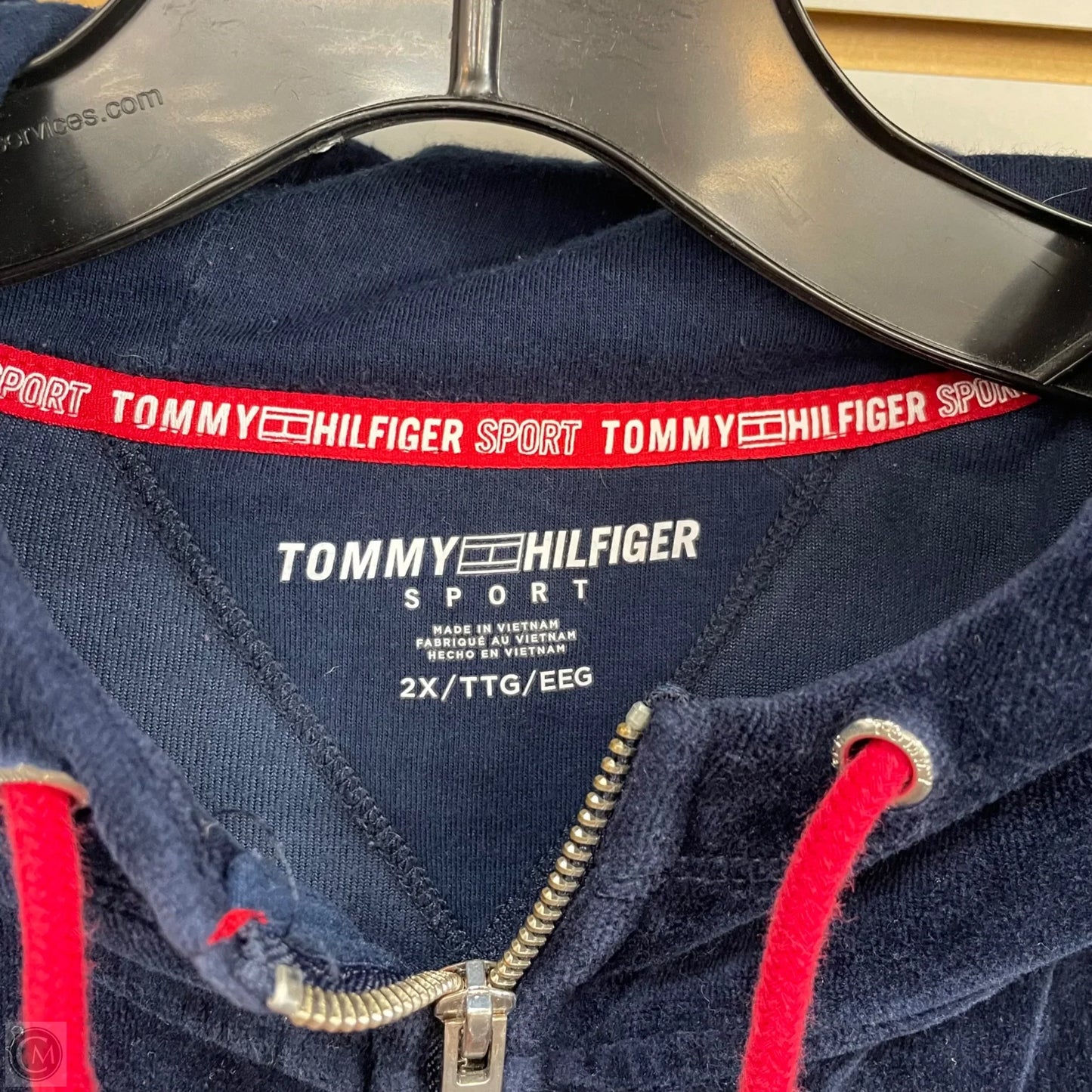 Athletic Pants 2pc By Tommy Hilfiger In Blue & Red, Size: 2x