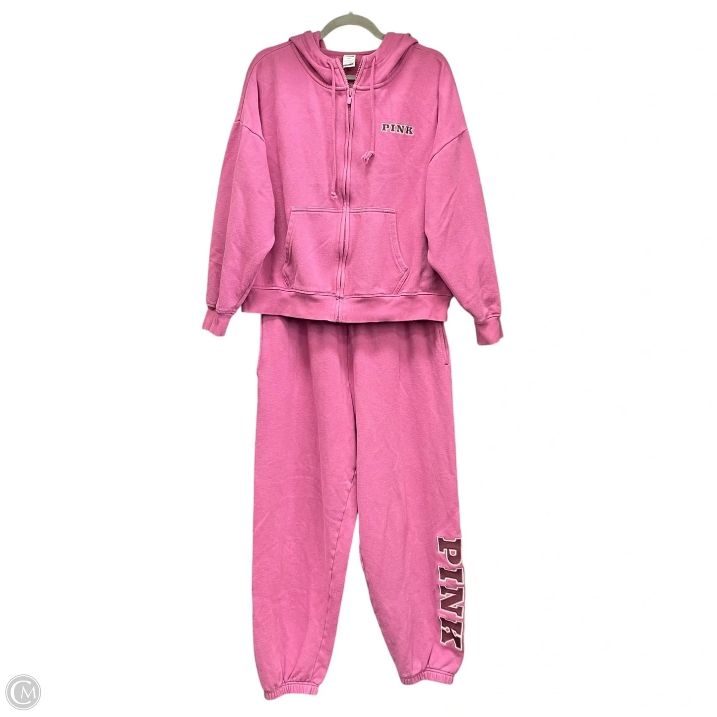 Lounge Set Pants By Pink In Pink, Size: L