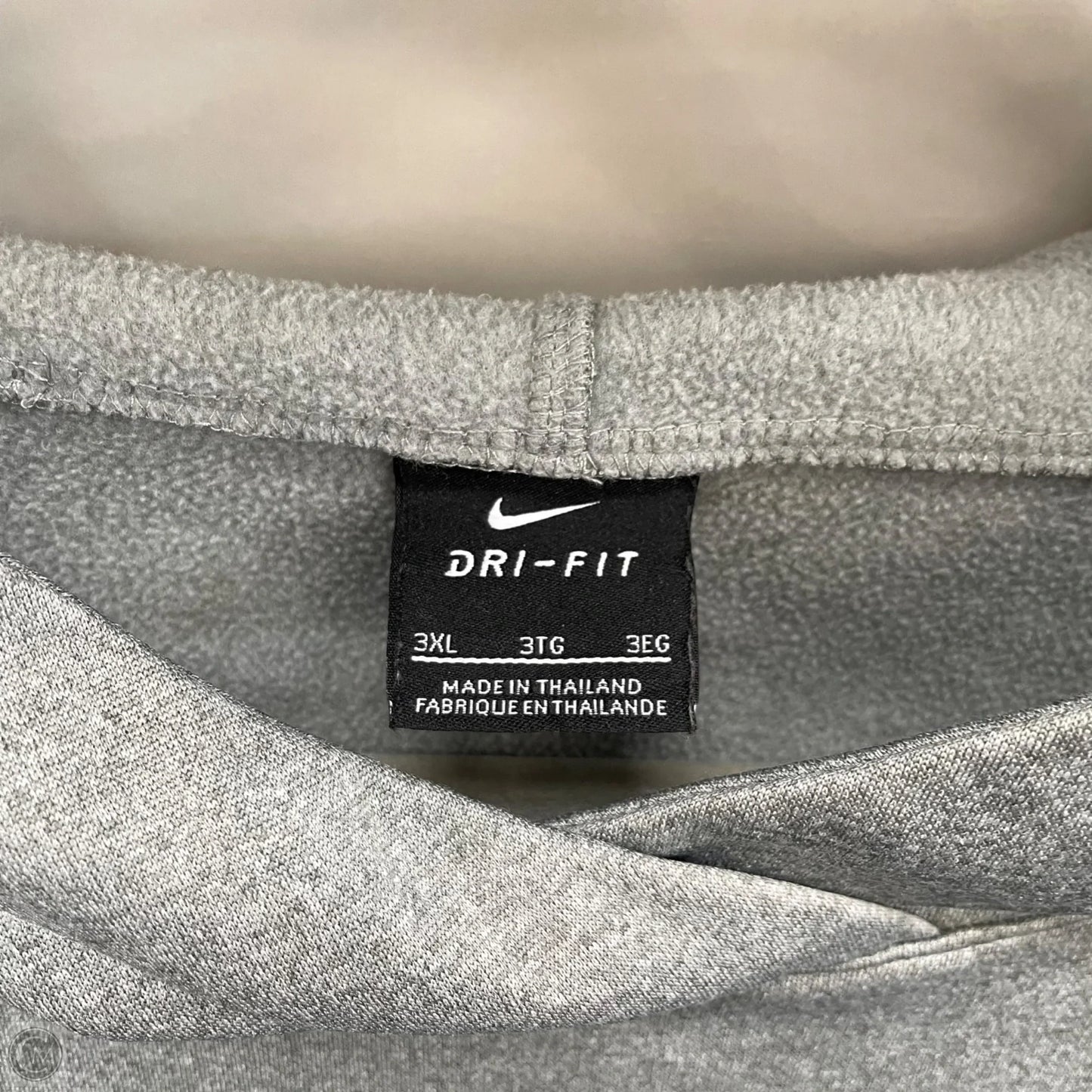 Sweatshirt Hoodie By Nike In Grey, Size: 3x