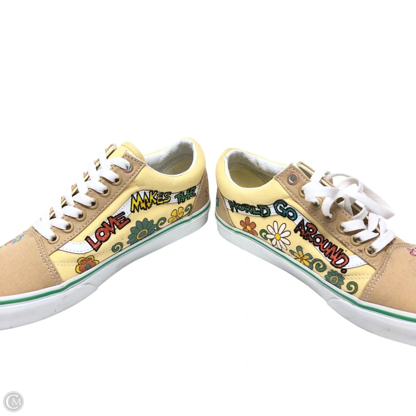 Shoes Sneakers By Vans In Yellow, Size: 8.5
