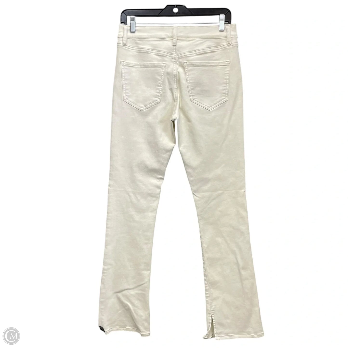 Jeans Flared By Express In Cream Denim, Size: 8