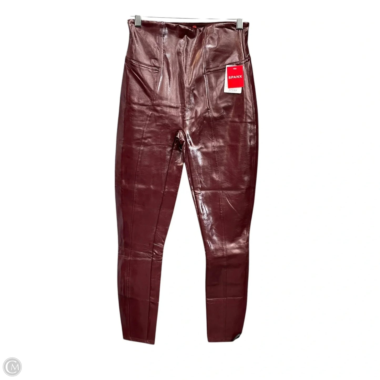 Pants Leggings By Spanx In Maroon, Size: M