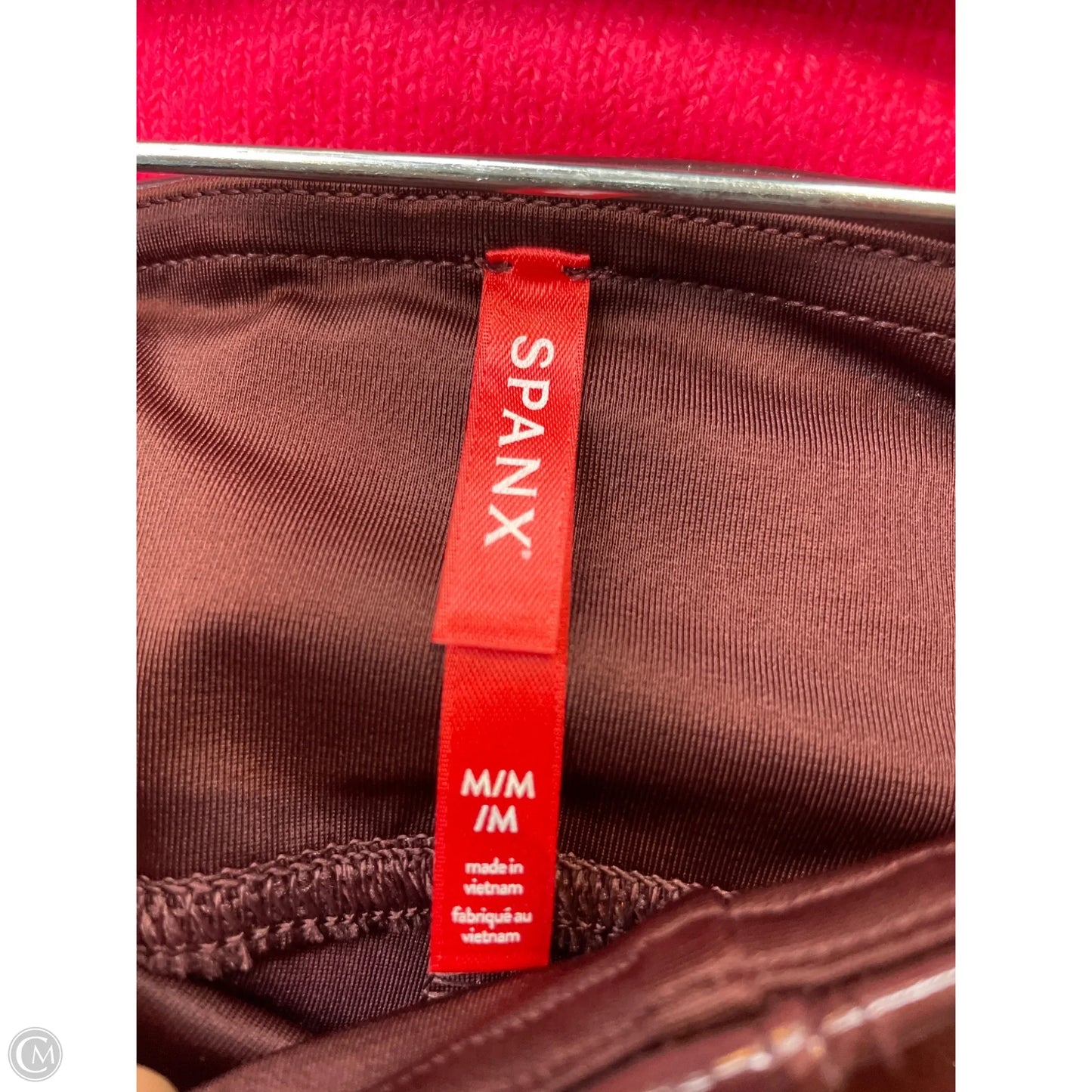 Pants Leggings By Spanx In Maroon, Size: M