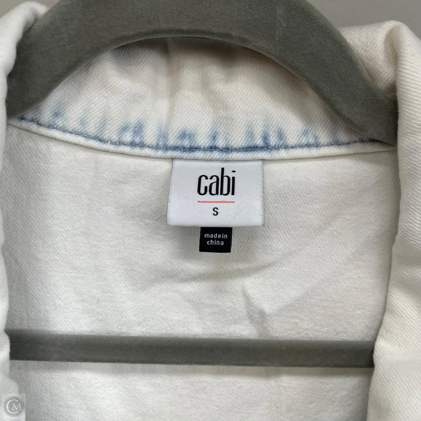 Jacket Other By Cabi In Blue & White, Size: S